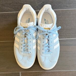 Adidas Gazelle Sky Blue and White Classic Sneakers